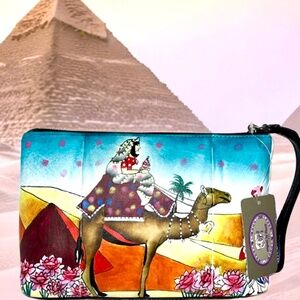 Sharif Artistic Expression Egyptian Bride Wedding Wristlet Only 100 Painted NWT